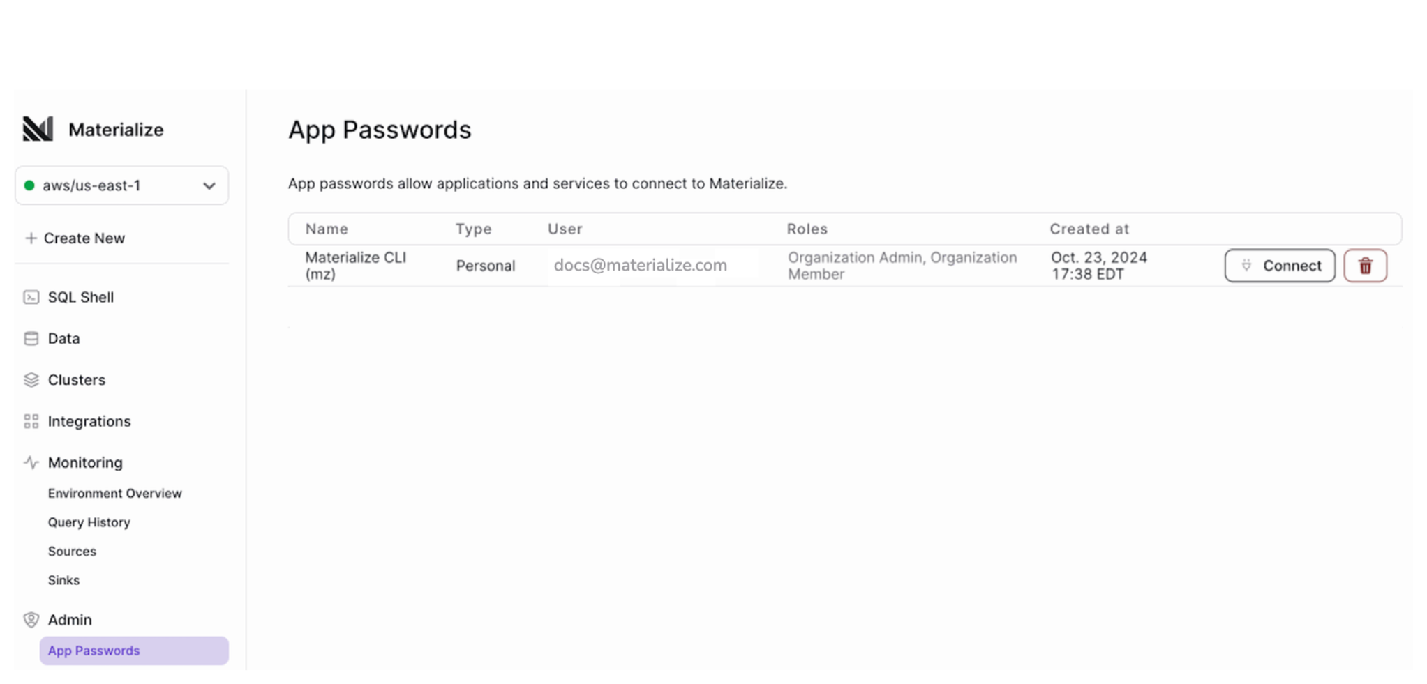 Client passwords Image of the Client Passwords